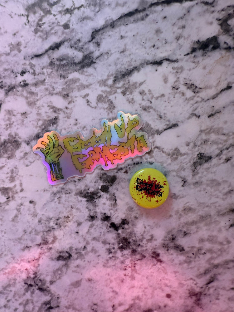 Giddy Up Gangsta 1 inch Pin Button