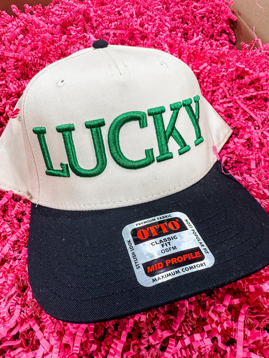 Lucky 3D Embroidery Hat