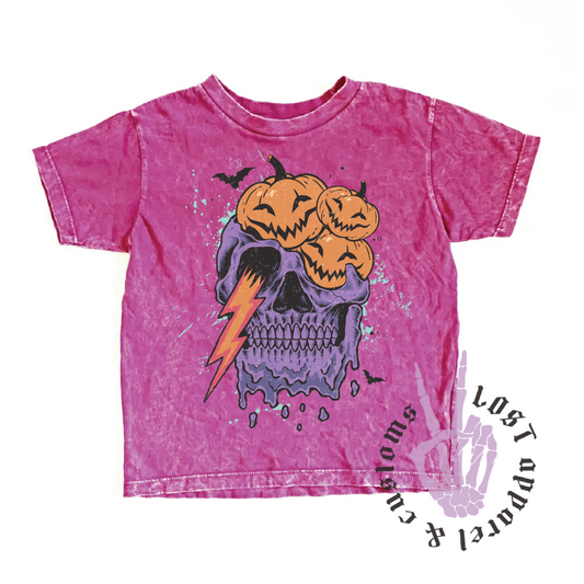 Pink Acid wash Tees - Toddler