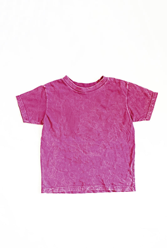 Pink Acid wash Tees - Toddler